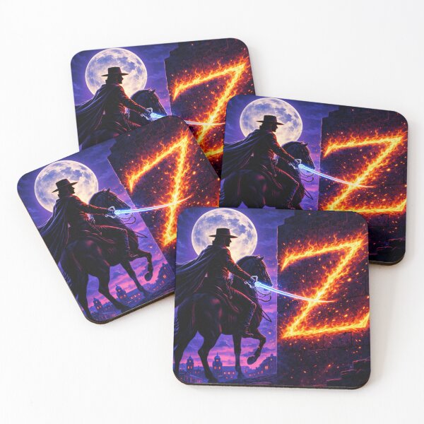 Item preview, Midnight Mark of Justice Neon Zorro Comic Legend Night Rider Art designed and sold by SHOCAMPOS DESIGNS .