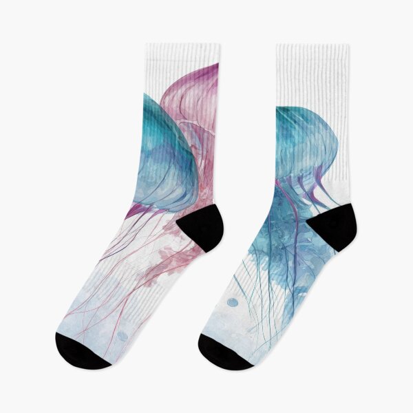 Item preview, Colorful jellyfish swimming in water designed and sold by anytka.
