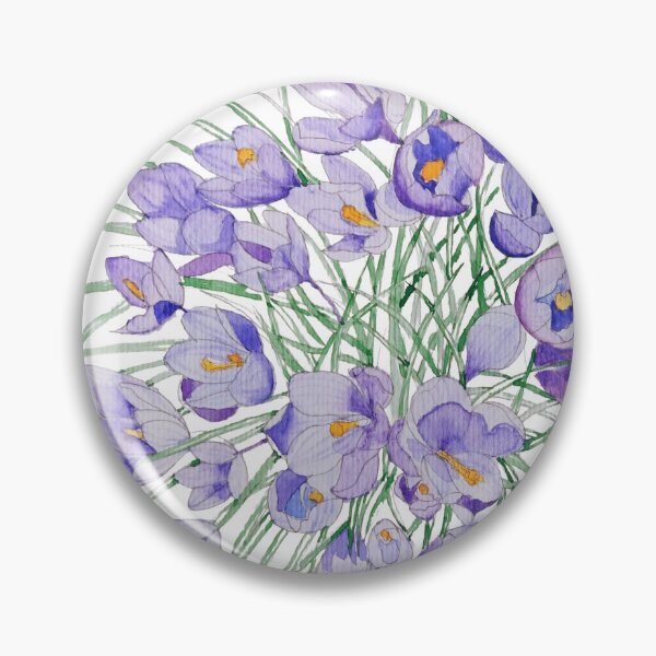 Item preview, Crocuses watercolour painting  designed and sold by esvb.