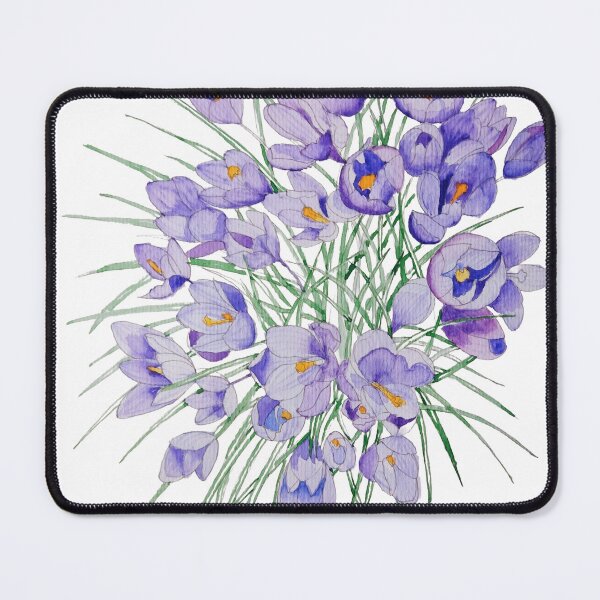 Item preview, Crocuses watercolour painting designed and sold by esvb.