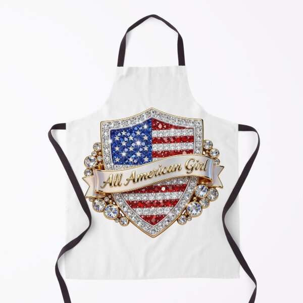 Item preview, Rhinestone All American Girl, USA 250th, 14th of July, Independence Day, semiquincentennial designed and sold by Adadita.