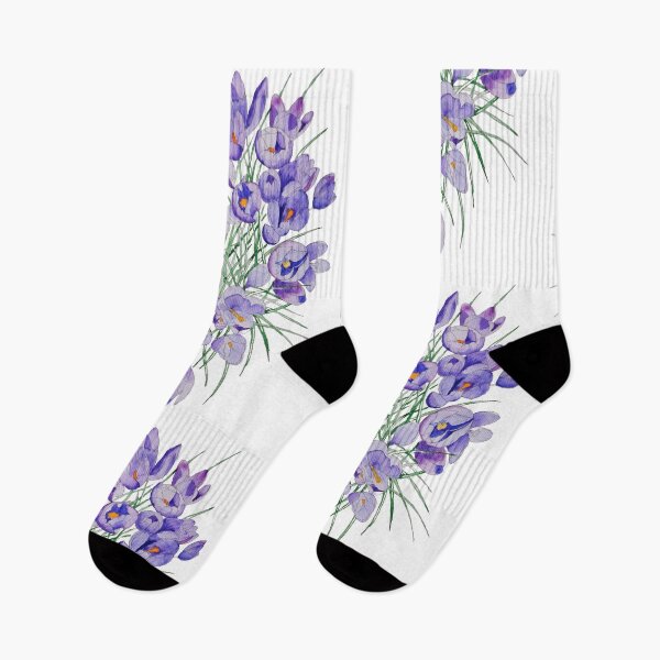 Item preview, Crocuses watercolour painting  designed and sold by esvb.
