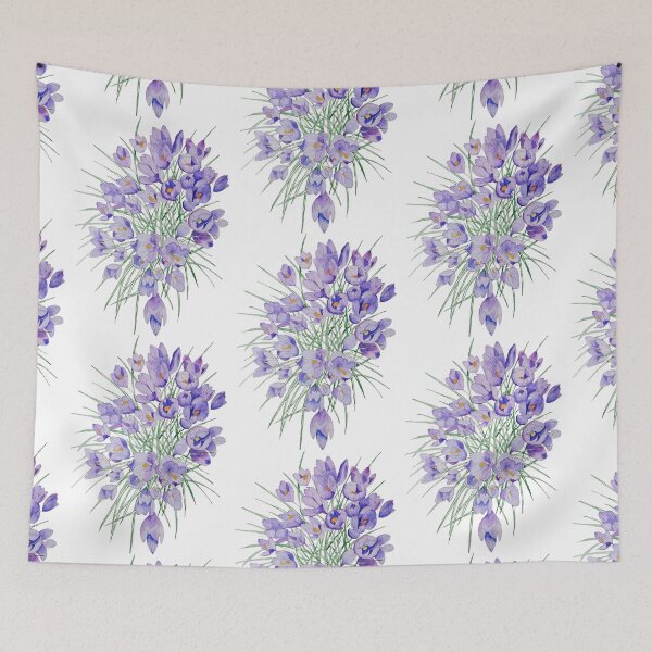 Item preview, Crocuses watercolour painting  designed and sold by esvb.