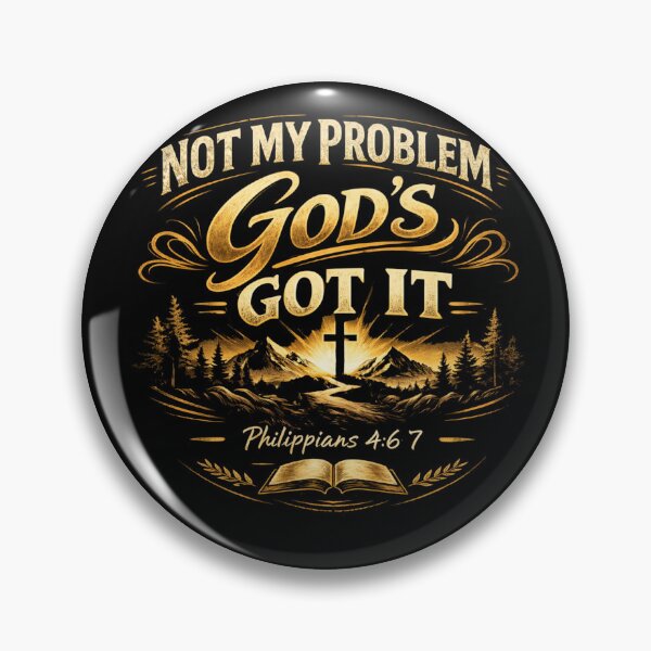 Item preview, Not My Problem, God’s Got It – Christian Scripture Shirt Philippians 4:6–7 designed and sold by WildWonderfulWear.