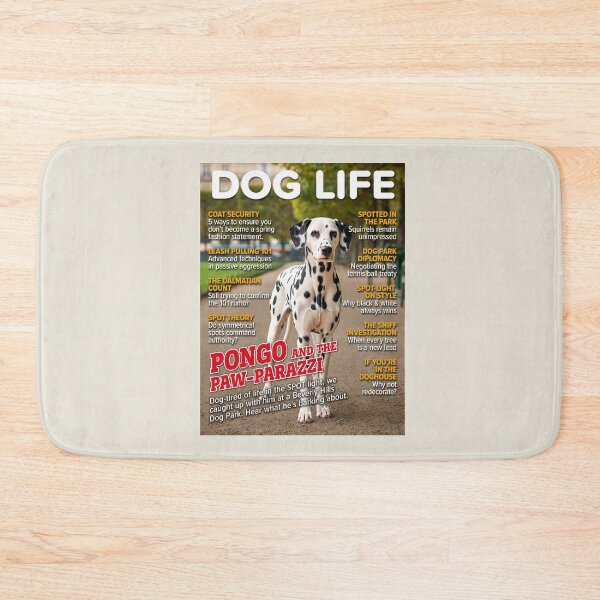 Item preview, DOG LIFE – Pongo and the Paw-parazzi Dalmatian Magazine Cover designed and sold by FrancophileFun.