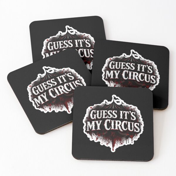 Item preview, Guess It’s My Circus Dark Sarcastic Circus Horror Meme Sticker designed and sold by VibeOffline Studio.