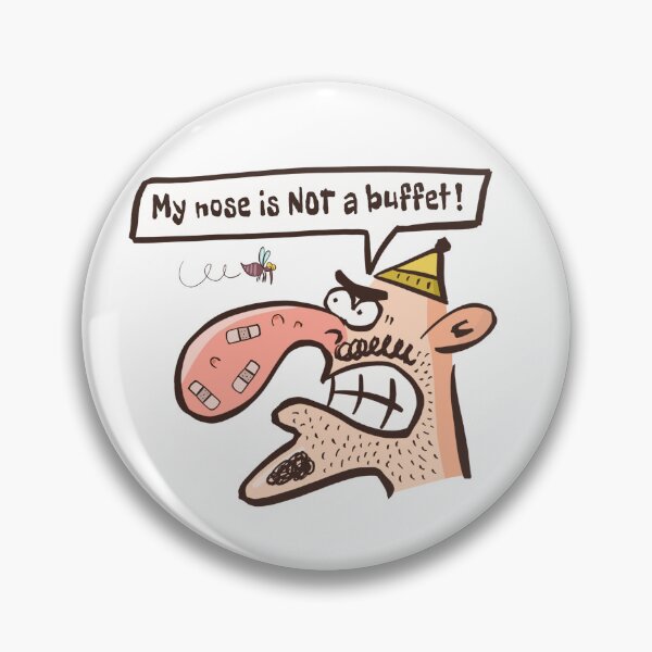 Item preview, Irritated Man vs Summer Bugs Doodle designed and sold by SomeDoodles.