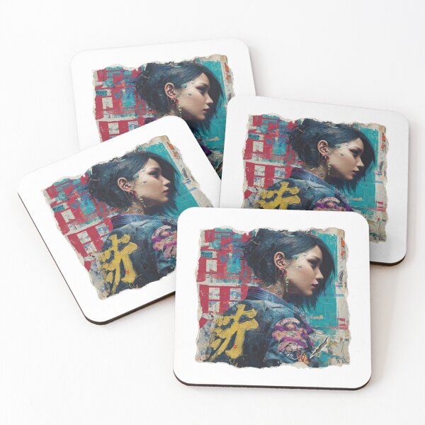 Item preview, Street Art Portrait - Cyberpunk Game Inspired Design designed and sold by Krisekk.