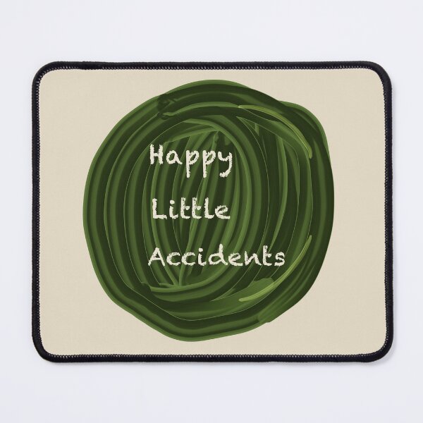Item preview, Happy Little Accidents – Painterly Green Paint Blob Art Sticker & Tee designed and sold by Fezzyboo.