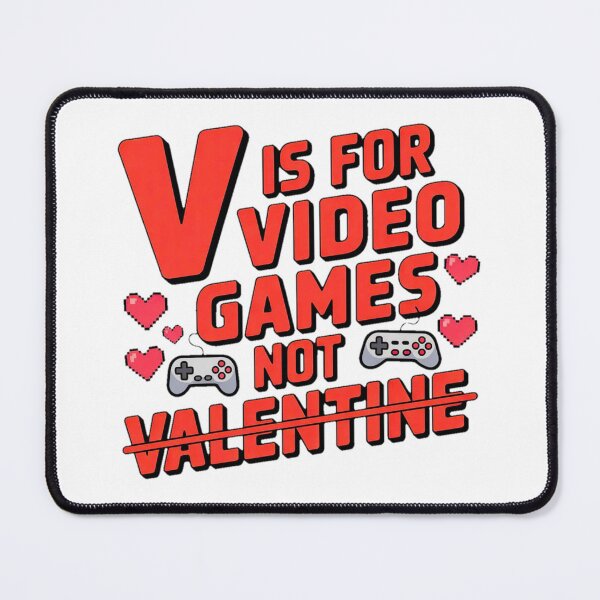 Item preview, V Is For Video Games Not Valentine. designed and sold by YounexxART.