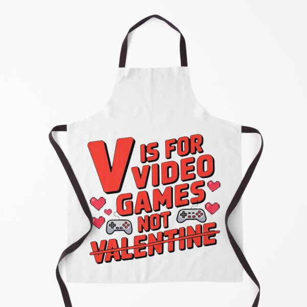Item preview, V Is For Video Games Not Valentine. designed and sold by YounexxART.