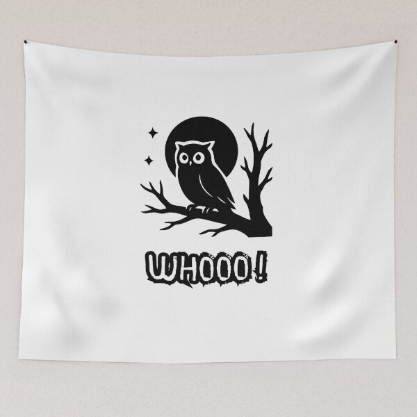 Item preview, Owl on a moon tree designed and sold by Fatimalak.