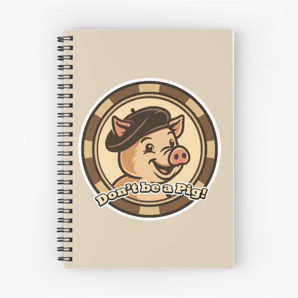 Item preview, Don't be a Pig! Poker Chip designed and sold by SquishyKitkat.