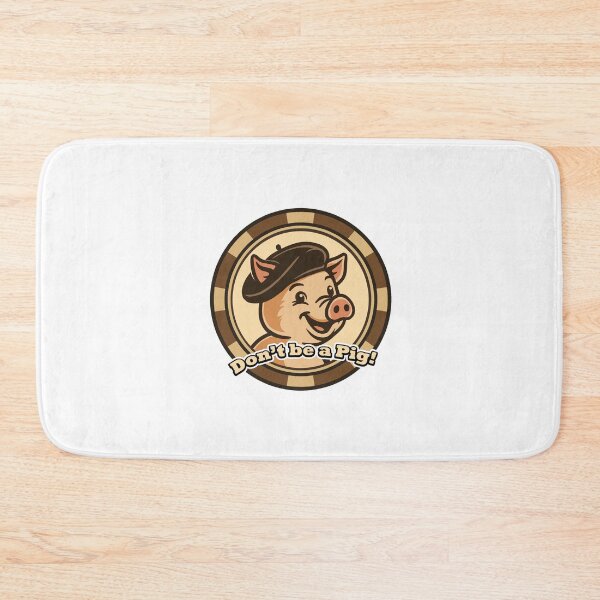 Item preview, Don't be a Pig! Poker Chip designed and sold by SquishyKitkat.