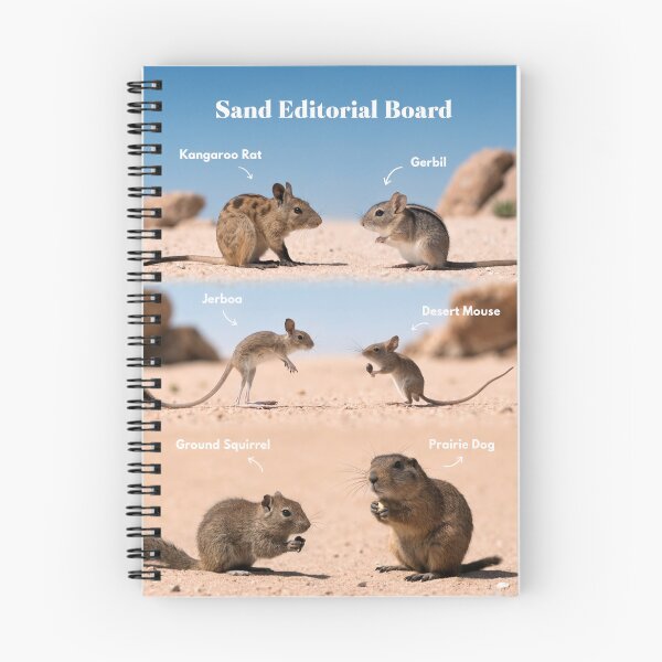 Item preview, A group of desert rodents in their natural habitat designed and sold by Creative88Art.