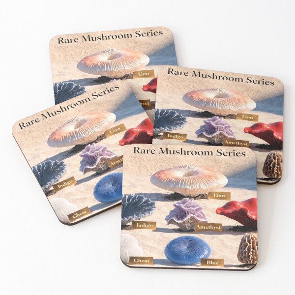Item preview, A collection of rare colorful mushrooms designed and sold by Creative88Art.