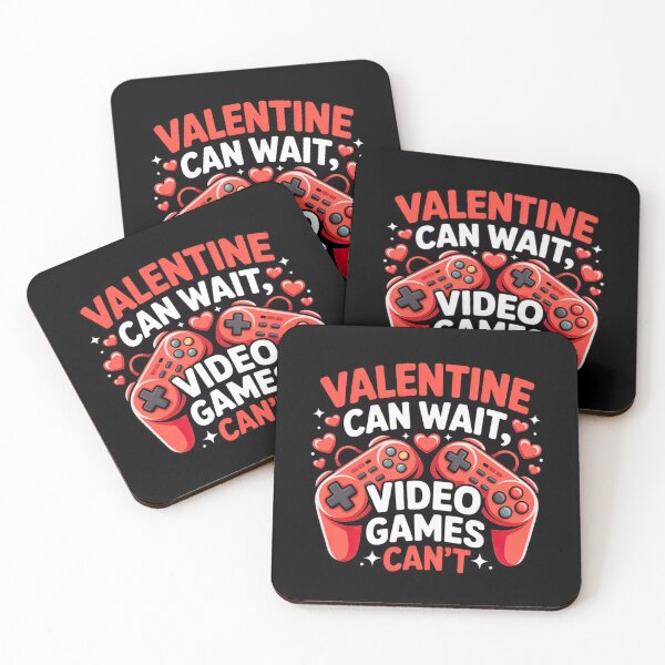 Item preview, Valentine Can Wait Video Games Can't Funny Gamer Design designed and sold by YounexxART.
