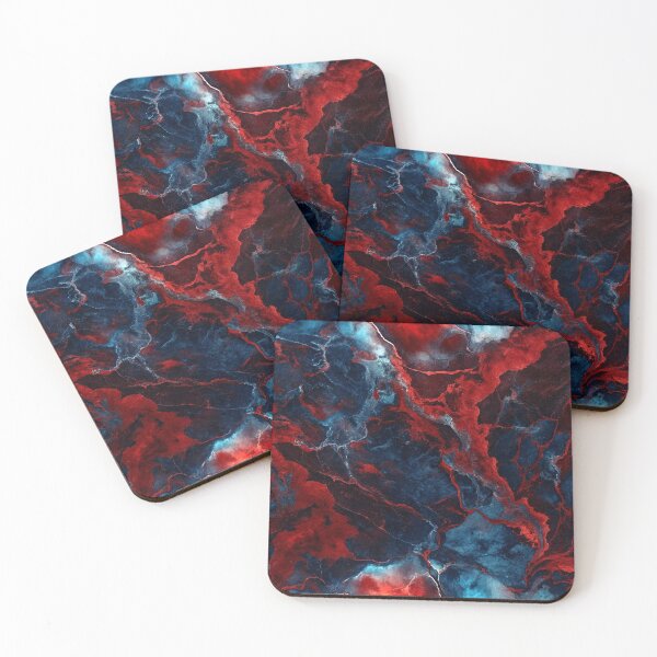 Item preview, A vibrant abstract artwork with red and blue colors designed and sold by Creative88Art.