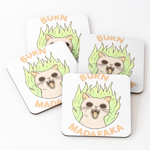 Item preview, Burn Madafaka Angry Cat Meme designed and sold by Peac7e.