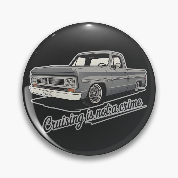 Item preview, Cruising Is Not a Crime – Classic Vintage Pickup Truck Retro Design designed and sold by ArcticFoxStudio.