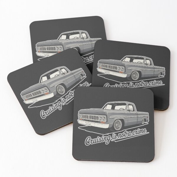 Item preview, Cruising Is Not a Crime – Classic Vintage Pickup Truck Retro Design designed and sold by ArcticFoxStudio.