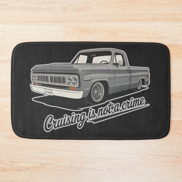 Item preview, Cruising Is Not a Crime – Classic Vintage Pickup Truck Retro Design designed and sold by ArcticFoxStudio.