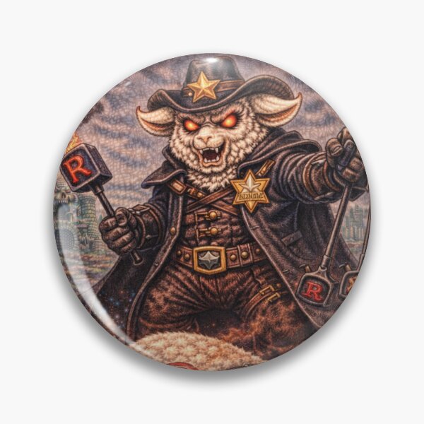 Item preview, The Pasture Regulator, Villainous Lawman of the Woold West | Sheep-Man Sheepism Parody designed and sold by Thpoar.