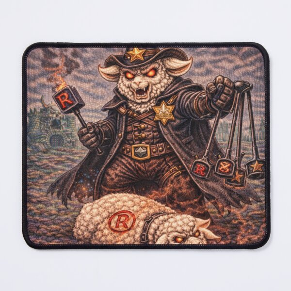 Item preview, The Pasture Regulator, Villainous Lawman of the Woold West | Sheep-Man Sheepism Parody designed and sold by Thpoar.