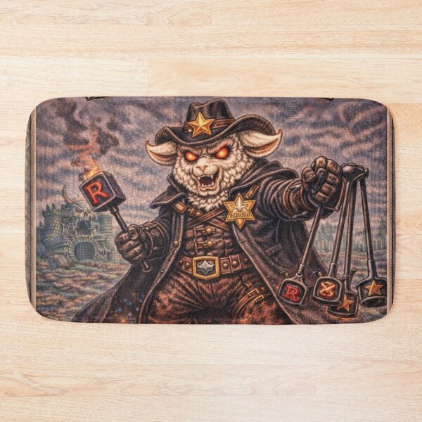 Item preview, The Pasture Regulator, Villainous Lawman of the Woold West | Sheep-Man Sheepism Parody designed and sold by Thpoar.