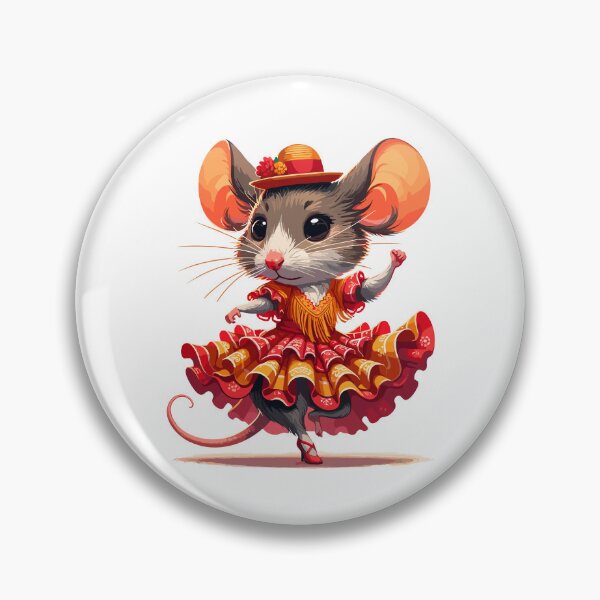 Item preview, Funny Flamenco Dancing Mouse – Cute Spanish Dance Animal designed and sold by CyfroweMysli.