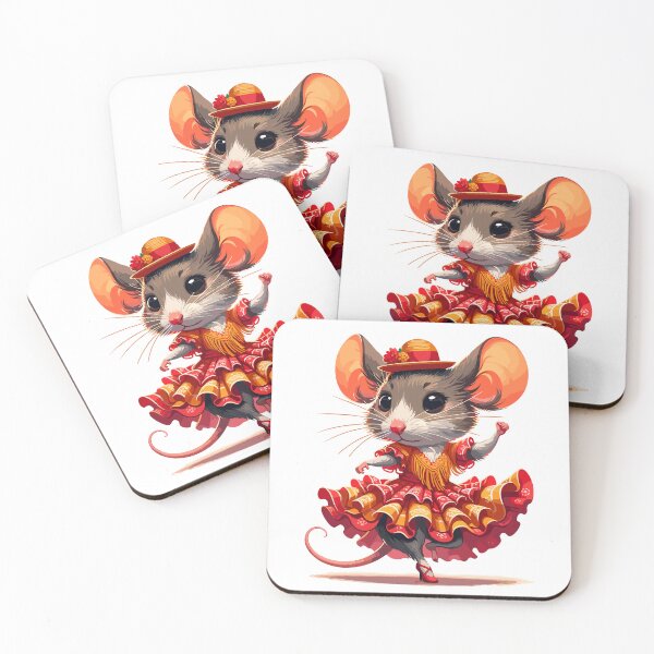 Item preview, Funny Flamenco Dancing Mouse – Cute Spanish Dance Animal designed and sold by CyfroweMysli.