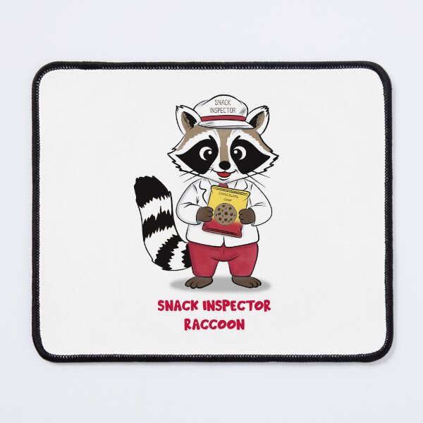 Item preview, Snack Inspector Raccoon – Funny Snack Lover Raccoon Cartoon T-Shirt designed and sold by SimoesArtistry.