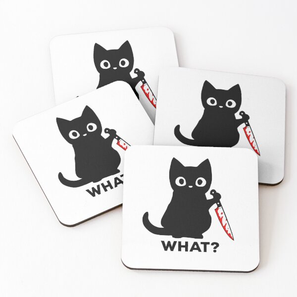 Item preview, Funny Black Cat What Meme designed and sold by Peac7e.