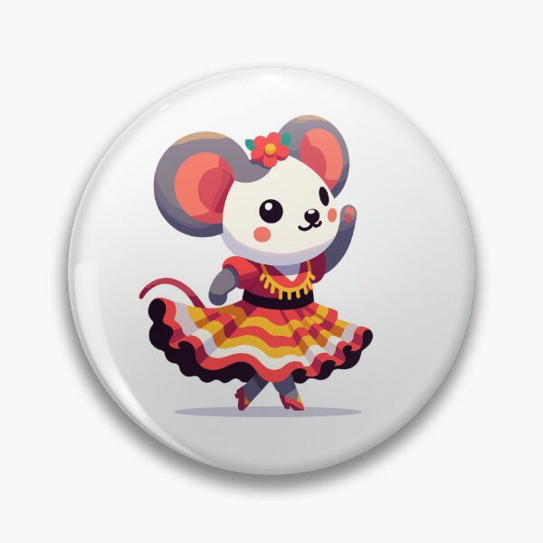 Item preview, Cute Flamenco Dancing Mouse Cartoon – Funny Spanish Dance Animal designed and sold by CyfroweMysli.