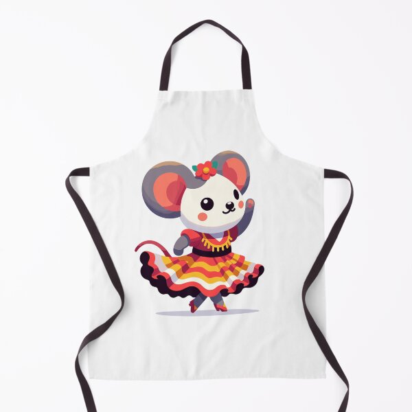 Item preview, Cute Flamenco Dancing Mouse Cartoon – Funny Spanish Dance Animal designed and sold by CyfroweMysli.