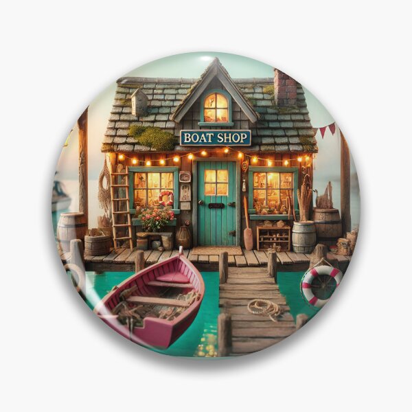 Item preview, Harbor Boat Shop by the Dock designed and sold by NancyzKreations.