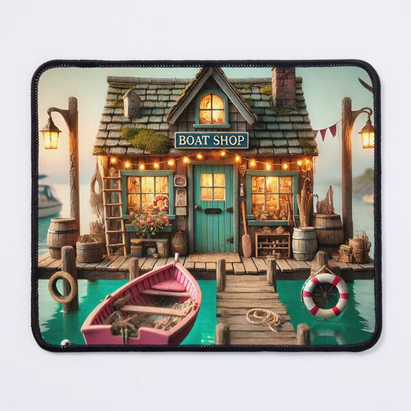Item preview, Harbor Boat Shop by the Dock designed and sold by NancyzKreations.