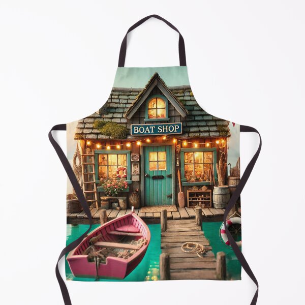 Item preview, Harbor Boat Shop by the Dock designed and sold by NancyzKreations.