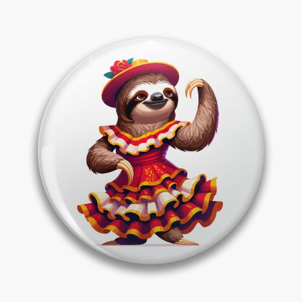 Item preview, Funny Flamenco Dancing Sloth – Cute Spanish Dance Animal designed and sold by CyfroweMysli.