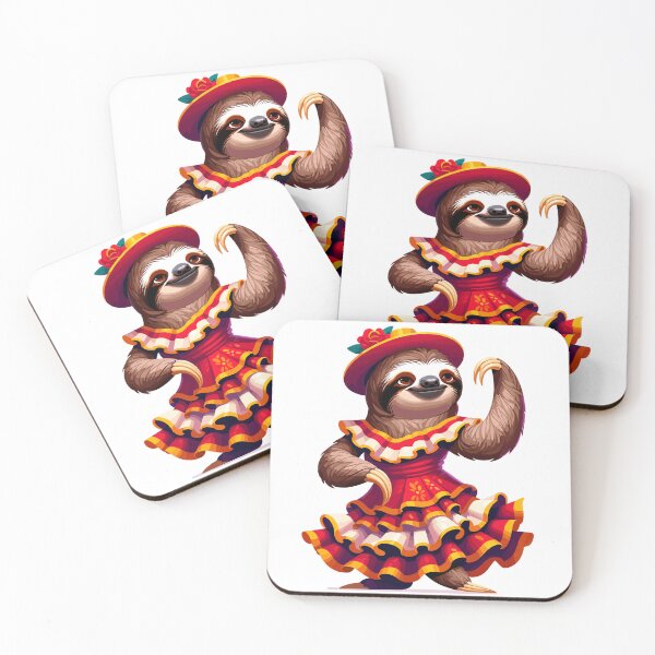 Item preview, Funny Flamenco Dancing Sloth – Cute Spanish Dance Animal designed and sold by CyfroweMysli.