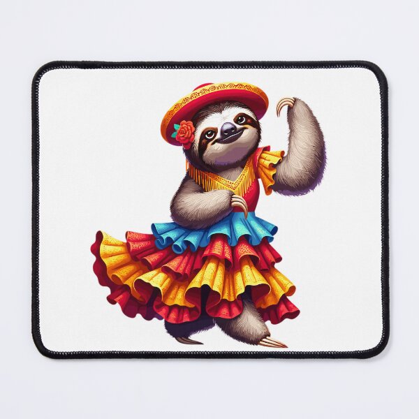 Item preview, Cute Flamenco Sloth Dancer – Funny Spanish Dance Animal designed and sold by CyfroweMysli.