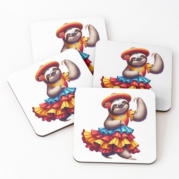 Item preview, Cute Flamenco Sloth Dancer – Funny Spanish Dance Animal designed and sold by CyfroweMysli.