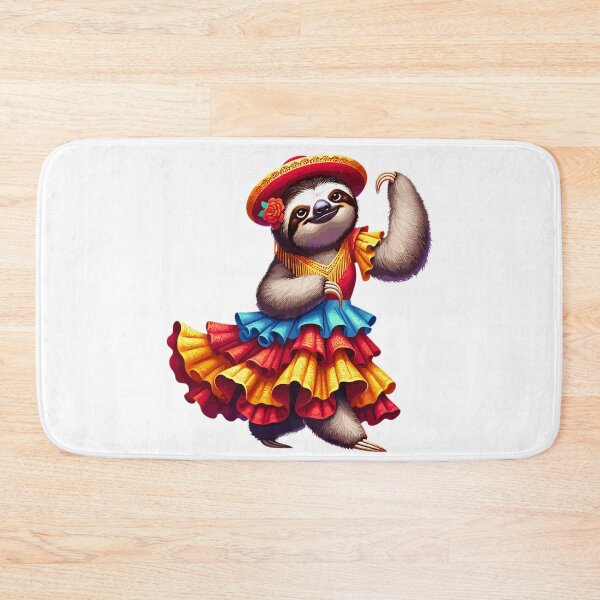 Item preview, Cute Flamenco Sloth Dancer – Funny Spanish Dance Animal designed and sold by CyfroweMysli.