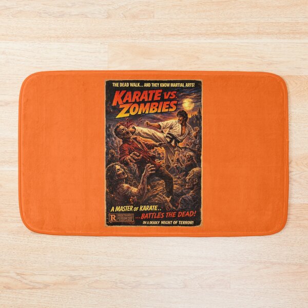 Artikelvorschau, Karate vs Zombies Vintage 70er Jahre Grindhouse Horrorfilmplakat-Shirt entworfen und verkauft von GhostDawgs.