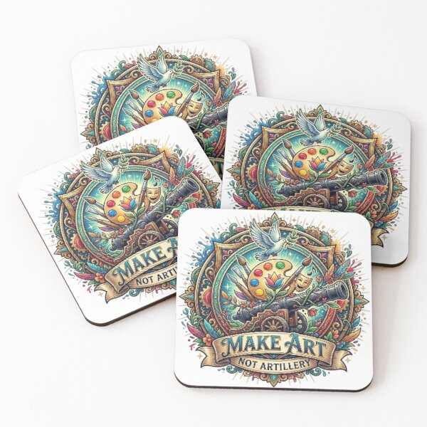 Item preview, MAKE ART, NOT ARTILLERY designed and sold by likbatonboot.