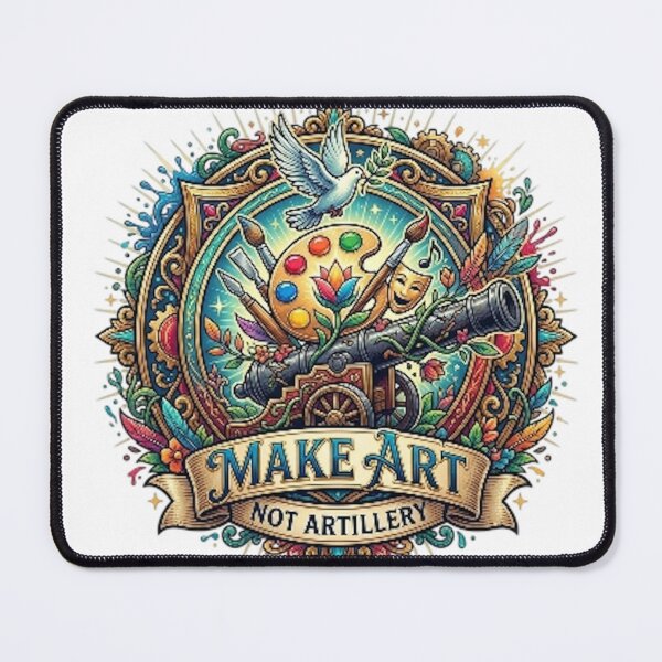 Item preview, MAKE ART, NOT ARTILLERY designed and sold by likbatonboot.