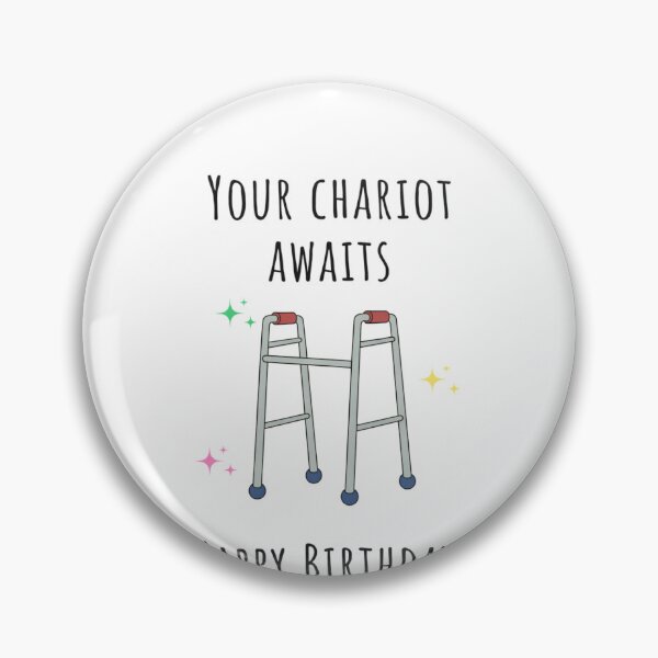 Item preview, Your Chariot Awaits Happy Birthday! designed and sold by krystalRomanart.