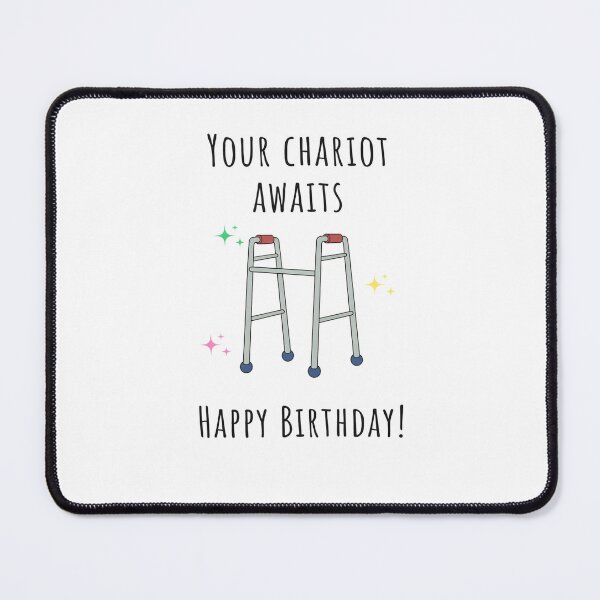 Item preview, Your Chariot Awaits Happy Birthday! designed and sold by krystalRomanart.