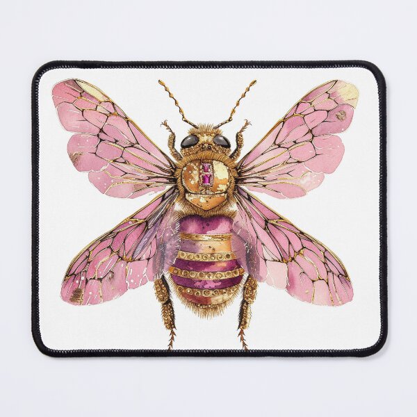 Item preview, Bejewelled pink and gold Bee designed and sold by TrinityBlue.