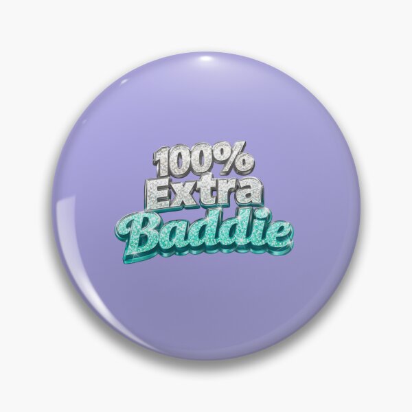 Item preview, 100% Extra Baddie Silver Teal Glitter Aesthetic designed and sold by MKVisions.